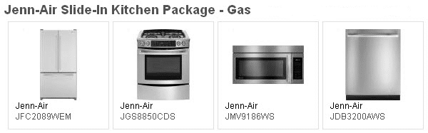 jenn-air stainless kitchen package
