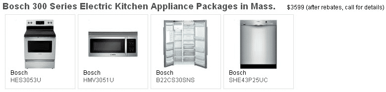affordable appliance package