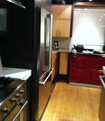 counter depth fridge kitche