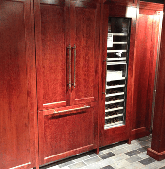 counter depth integrated refrigerator display 2013