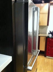 counter depth slid out