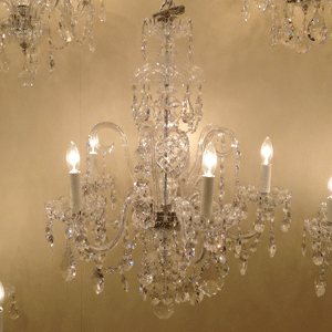 crystal chandelier with arms