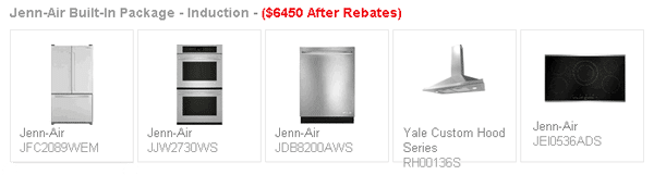 jennair kitchen package 6450 52012