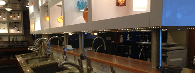 led tape under cabinet install