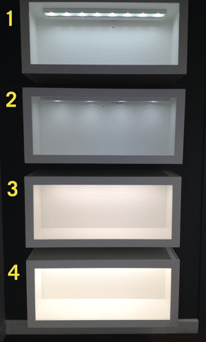 undercounter lighting display