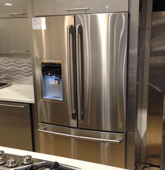 What are the dimensions of a standard Samsung refrigerator freezer?