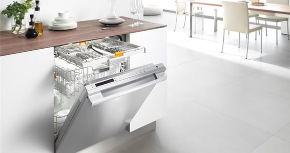 Miele dishwasher with 3D cutlery tray