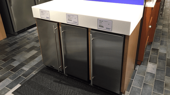 ice maker display at yale appliance 2015