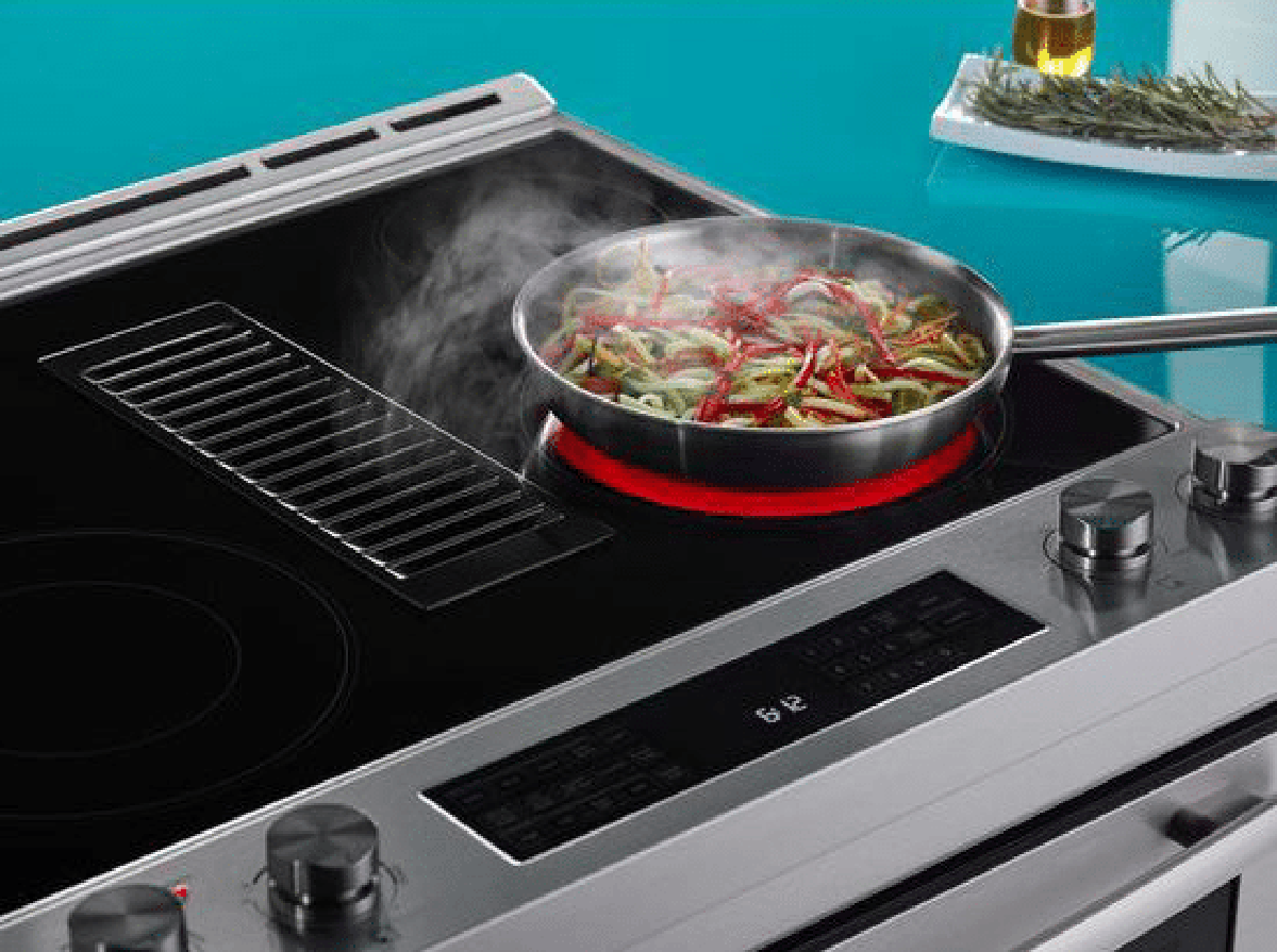 How does an LG induction range work?