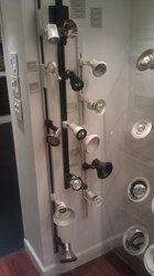 standard track lighting display