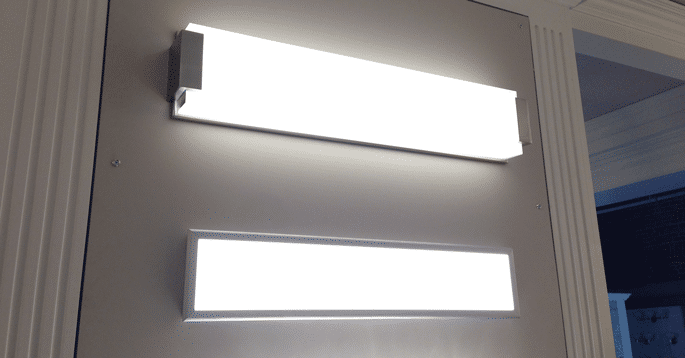 led bathroom wall fixtures modern forms 2