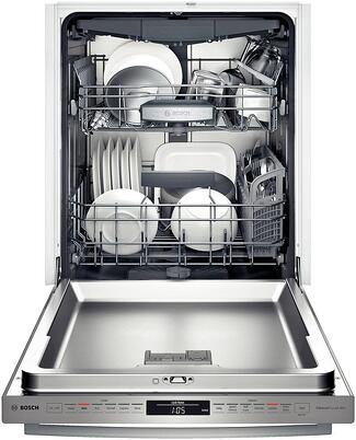 bosch stainless dishwasher SHX68TL5UC open