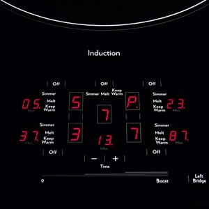JIC4536XS induction cooktop control panel