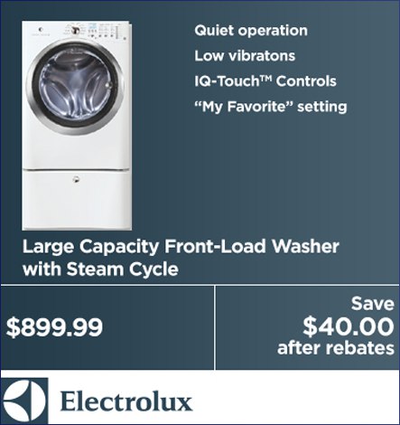 Electrolux Washer Special 2