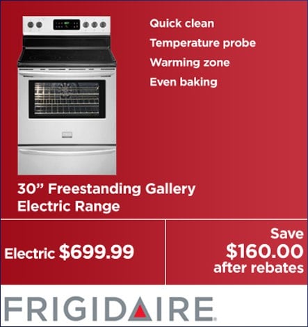 Frigidaire Electric Range Special 2