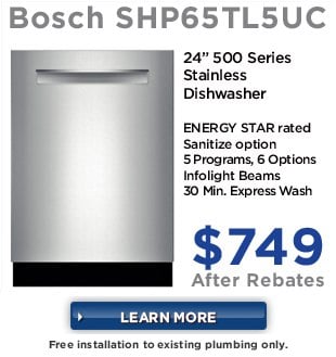 shp65tl5uc Bosch dishwasher