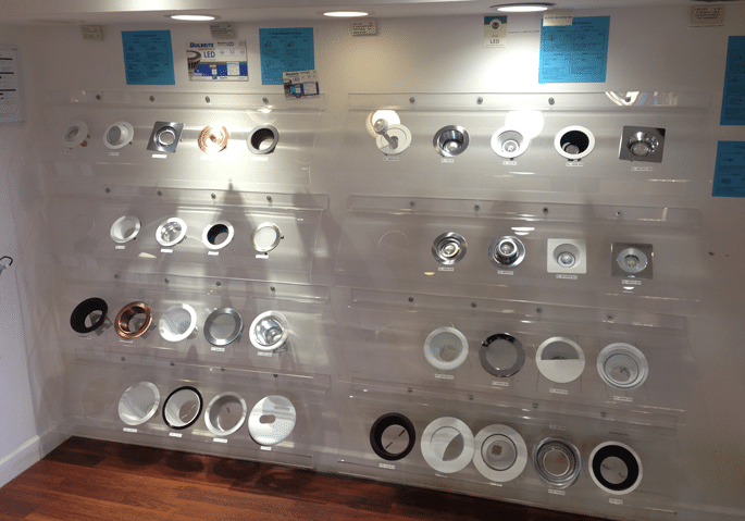 recessed display yale lighting