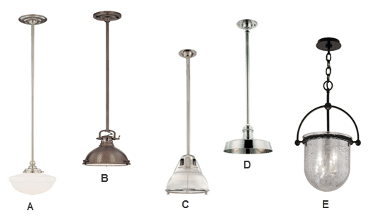 colonial kitchen pendant lighting