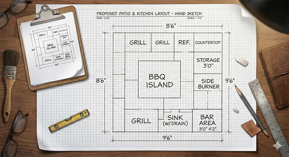 AI-Generated-Image-Sketch-of-outdoor-ktichen-layout