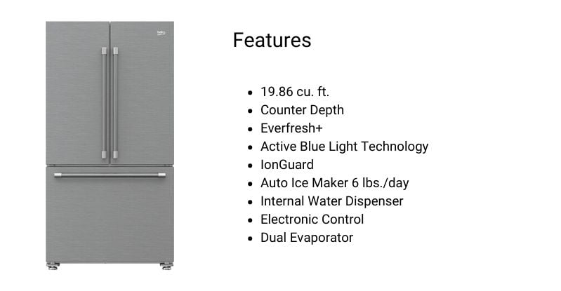 Beko Counter Depth Refrigerator