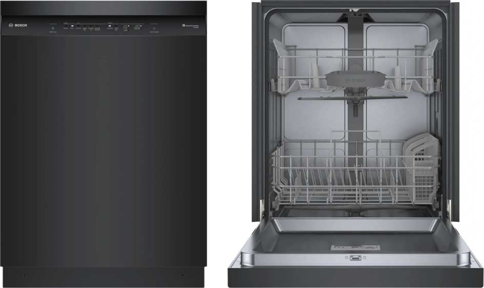 Bosch-100-Series-Black-Front-Control-SHE41CM6N-Dishwasher