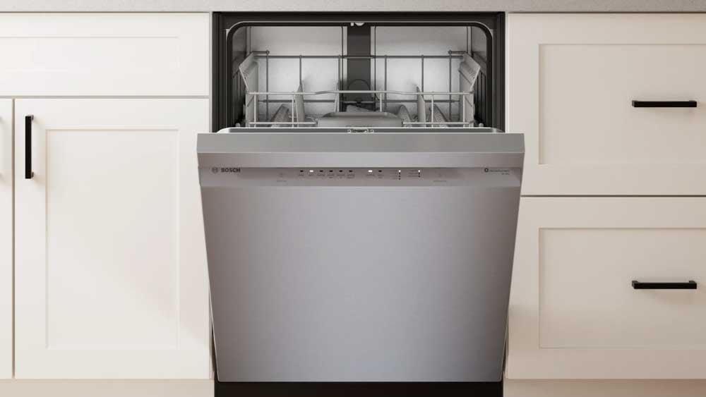 Bosch-100-Series-Stainless-Steel-Dishwasher-Installed