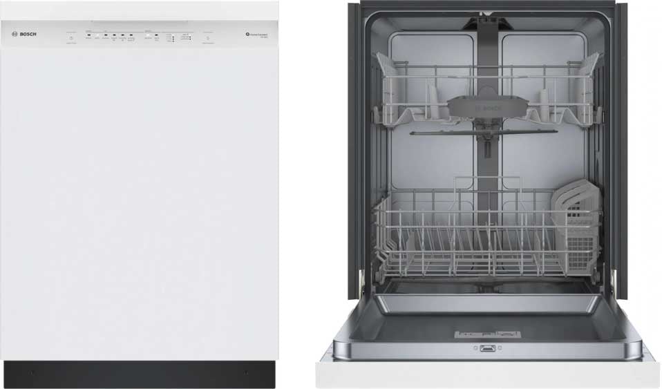 Bosch-100-Series-White-Front-Control-SHE41CM2N-Dishwasher