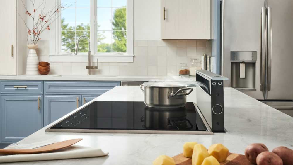 Broan-NuTone-Eclipse-Series-Downdraft-Range-Hood-273003-Installed-and-Powered-Up