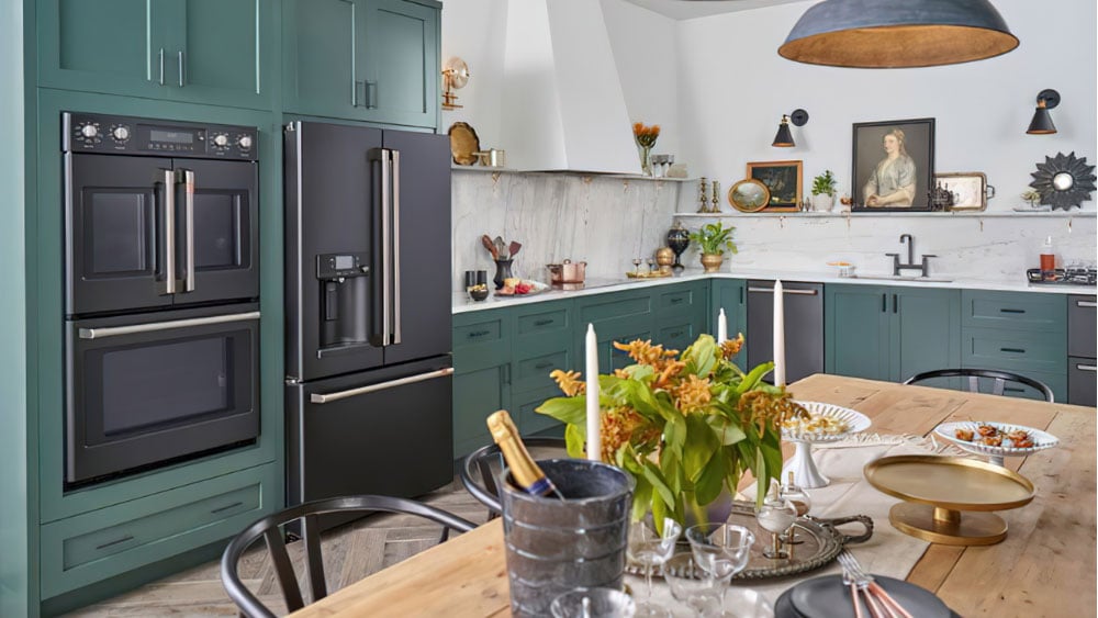 Cafe-Appliances-Double-Wall-Oven-with-French-Doors-Kitchen