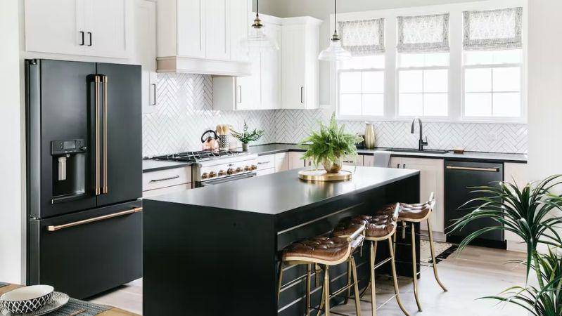 6 Kitchen Appliance Trends For 2024   Cafe Appliances Kitchen Appliances In Black And Copper 