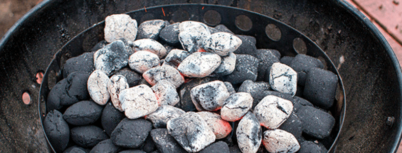 Charcoal Briquettes in a Weber