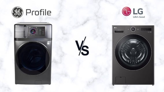 GE Profile UltraFast PFQ97HSPVDS vs. LG WM6998HBA Combo Washers & Dryers