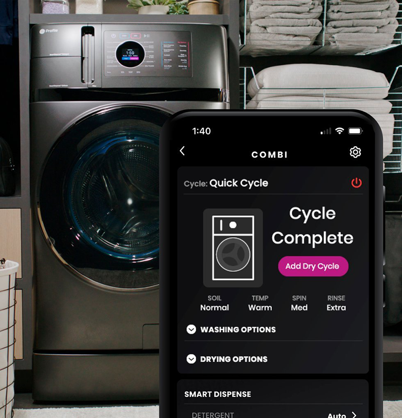 The New GE Profile UltraFast Combo Washer and Dryer PFQ97HSPVDS Tough