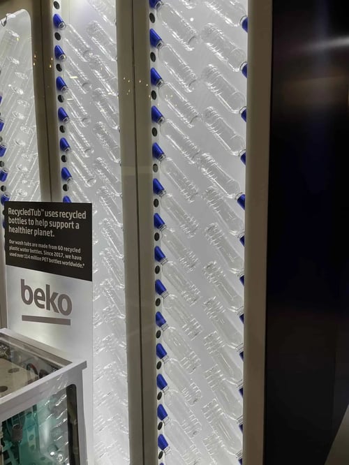 Beko compact washer with sustainable drum