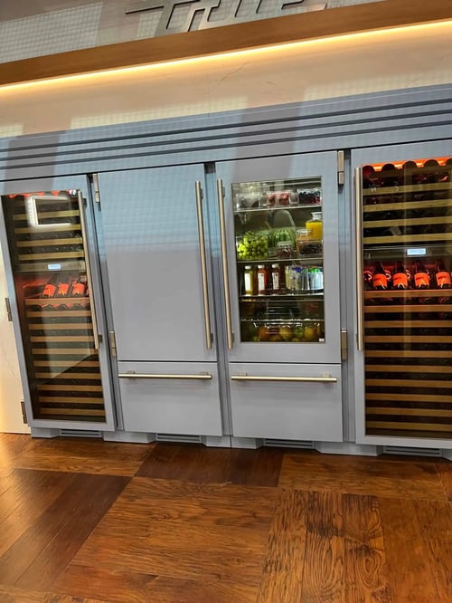 True Residential refrigerator and wine columns