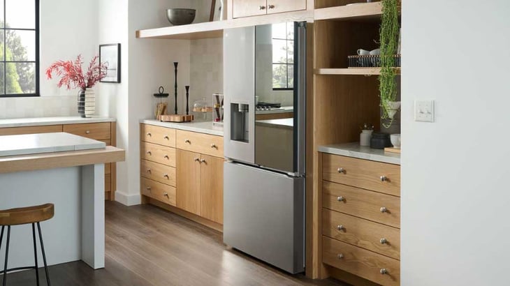 LG-Counter-Depth-Refrigerator-with-Door-Extending-Past-Cabinet