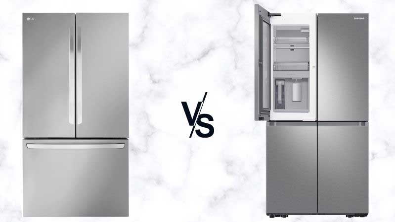 LG-LRFL2706S-vs-Samsung-4-Door-Refrigerator