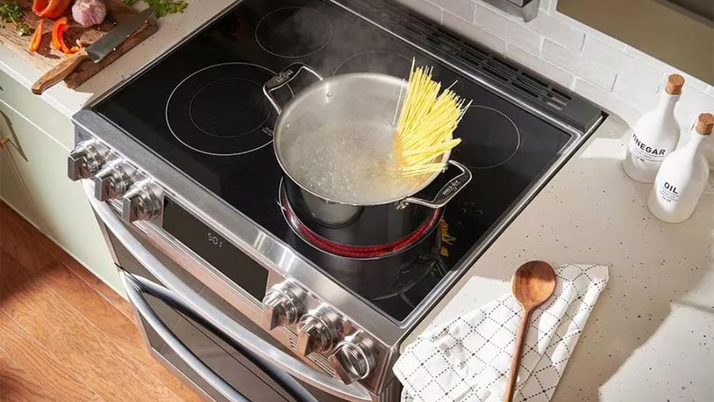 LG-electric-front-control-range-with-red-ring-for-electric-burner