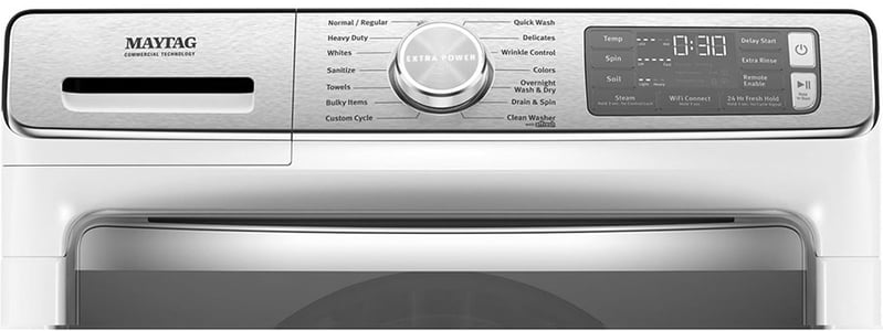 Maytag-front-load-washer-controls