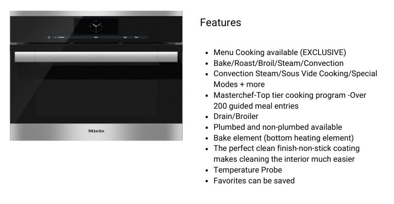 Miele DGC67051XL Steam Ovens