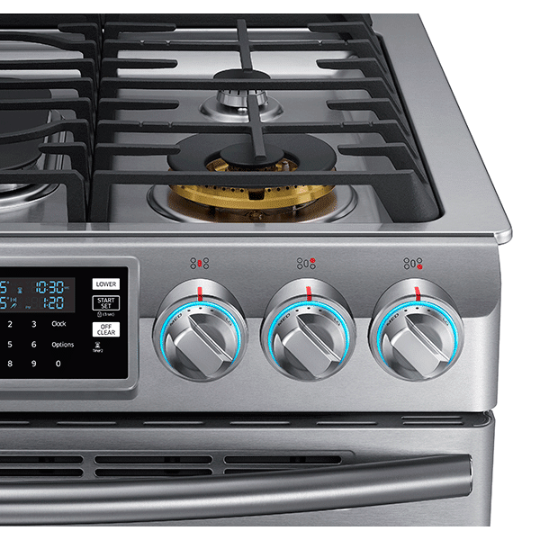 Samsung NX58K9850SG Convection, Slide-In Gas Range Controls