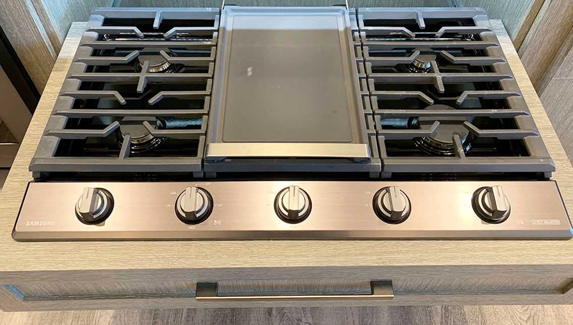 New Samsung 36Inch Gas Cooktop NA36N6555TS (Review / Ratings / Prices)