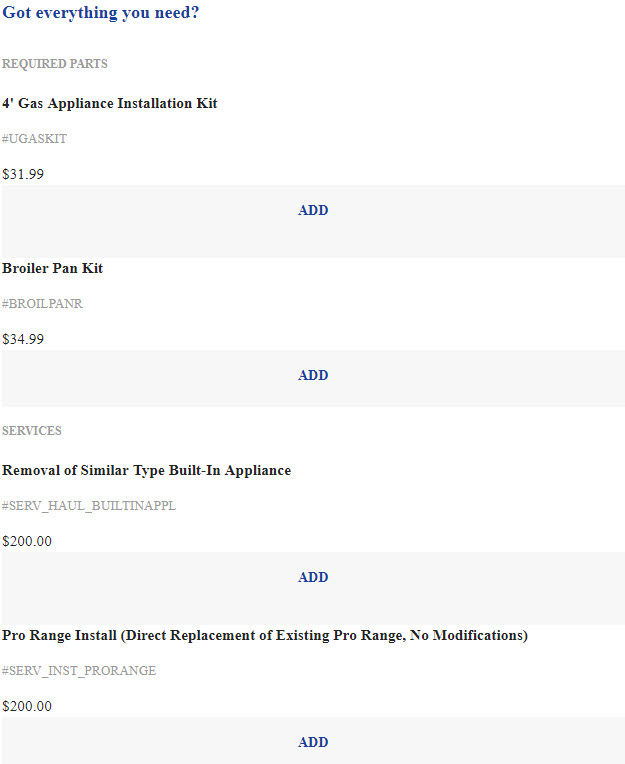 Other Free Appliance Delivery Service