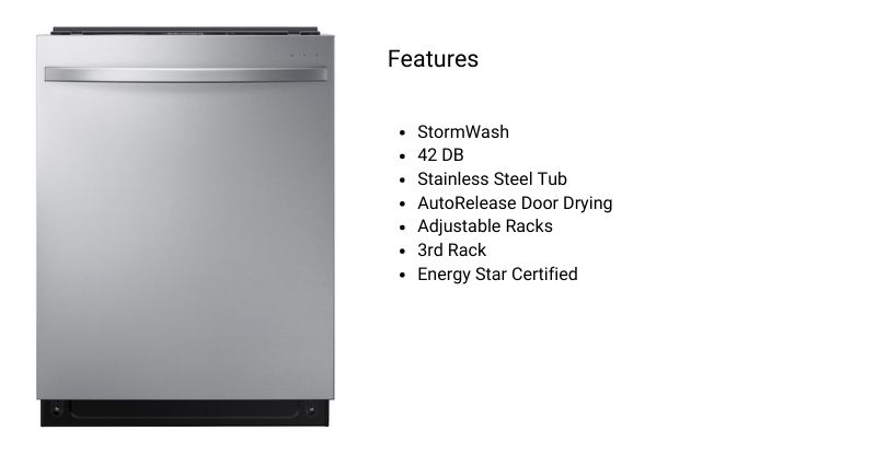 dishwasher decibel ratings chart
