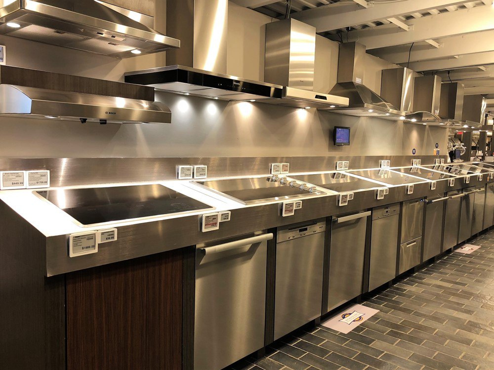 Range Hood Display - Boston Showroom