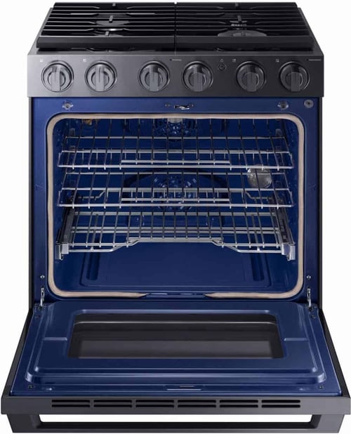 Samsung Chef Collection Pro Gas Range NX58M9960PM Oven (1)