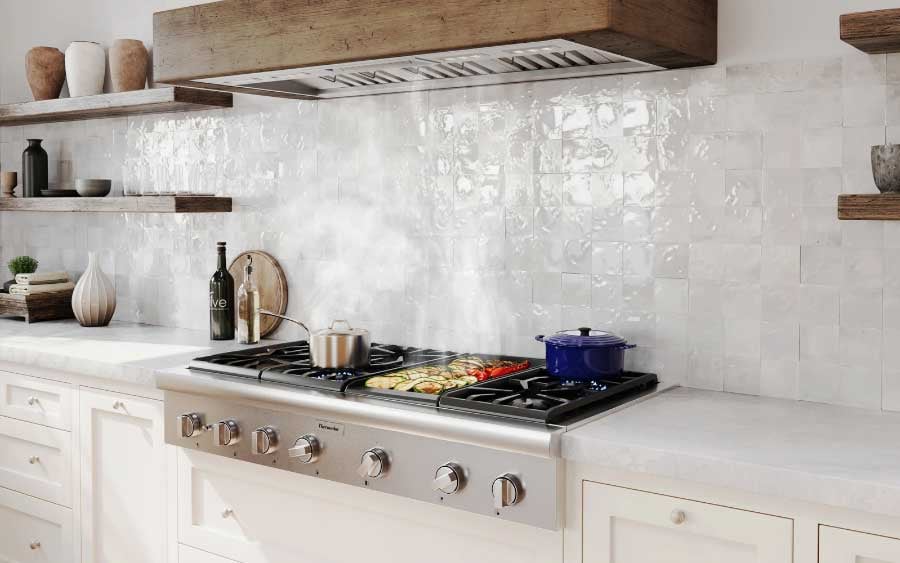 Steam-and-Smoke-Rising-from-a-Gas-Rangetop-with-Wall-Mounted-Hood