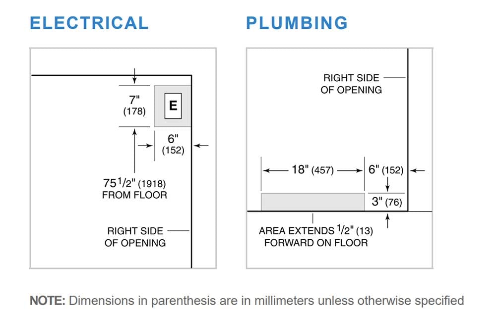 Sub-Zero-CL4850UFDIDS-Refrigerator-Electrical-and-Plumbing