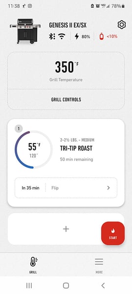 Temperature-Monitoring-and-Time-Remaining-Weber-Smart-Grill-App