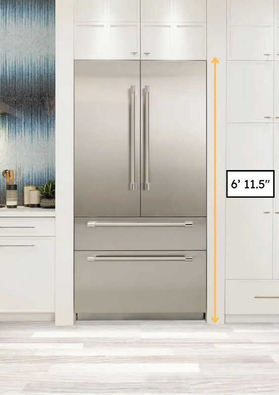 Thermador-42-inch-buiilt-in-refrigerator-height-from-floor